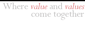 Where value and values come together